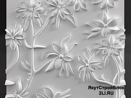 Гипсовая 3D панель Eden 500х500