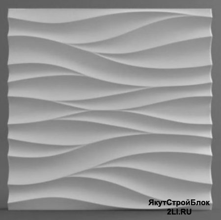 Гипсовая 3D панель "Непа" 500х500
