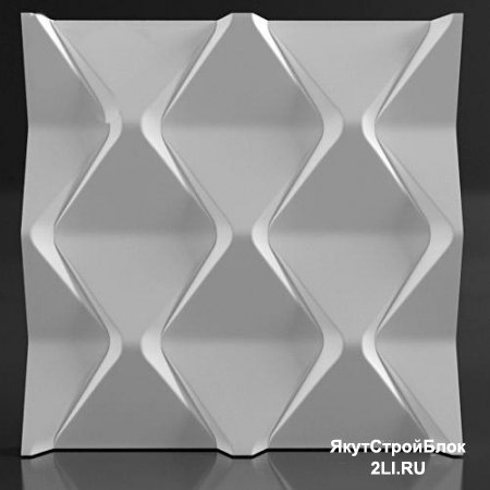 Гипсовая 3D панель Falls 500х500