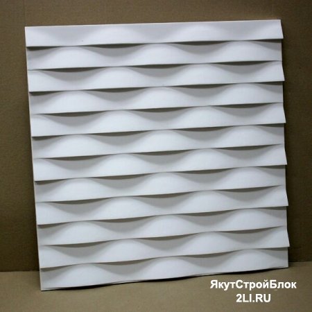 Гипсовая 3D панель "ALBA" 600х600